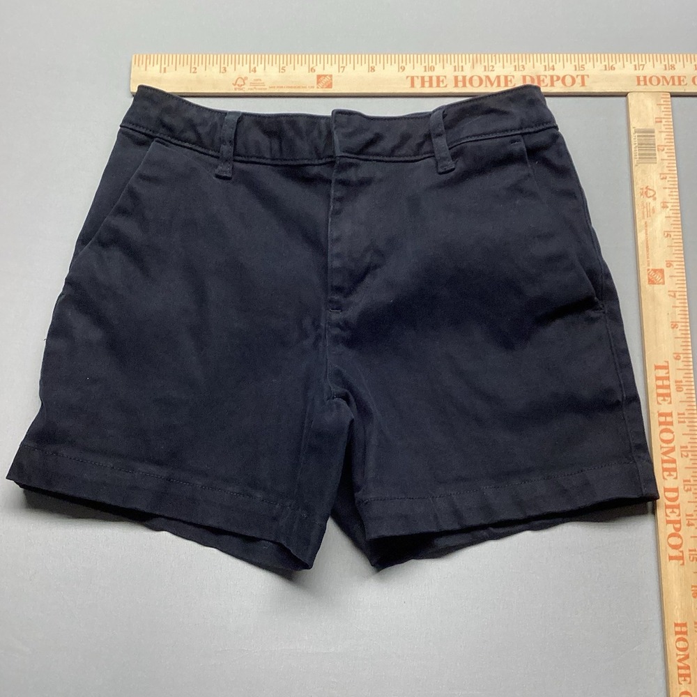 Banana Republic Black Tailored Chino Shorts Womens Size 6 Stretch Cotton Blend